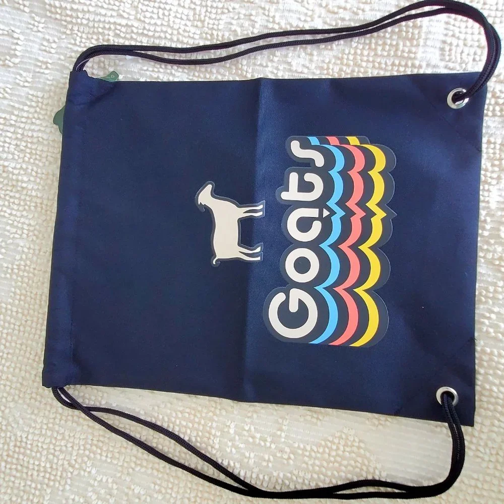 Two Draw String  Blue/Black  Backpacks